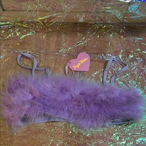 ‼️NWT‼️Dolls Kill X Sugar Thrillz Grape LaLa La Fleur Purple Top Size Small